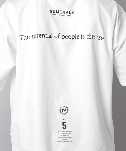 NUMERALS（ヌメラルズ）の「【NUMERALS】ナンバーロゴTEE（Tシャツ/カットソー・メンズ・カーキ/ブラック/オフホワイト・LARGE/MEDIUM/SMALL）」の22枚目の写真