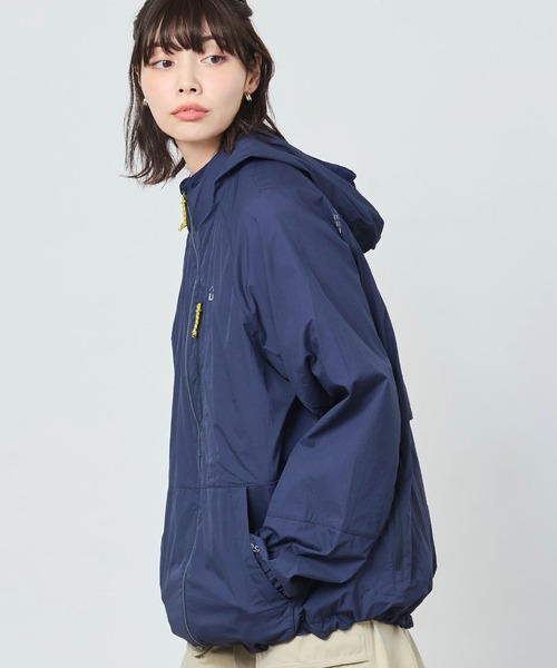 Theory フーディー付きアウター ウインドブレーカー　40（L）　ネイビー Theory フーディー付きアウター ウインドブレーカー 40（L