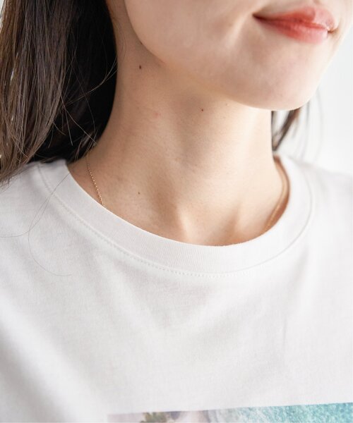 ikka（イッカ）の「【雑誌InRed5月号掲載】ロゴフォトプリントTシャツ【親子コーデ】（Tシャツ/カットソー・レディース・オフホワイト/ブラック/ホワイト/ライトグレー/ベージュ/クリアグリーン・S/M/L）」の9枚目の写真