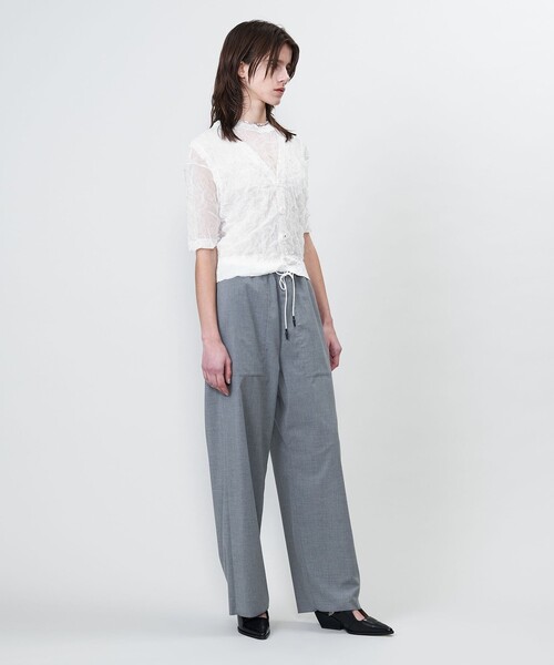 ASTRAET RY/CO バイカラー クルーネック ショートスリーブニット ASTRAET RY/CO バイカラー クルーネック ショートスリーブニット