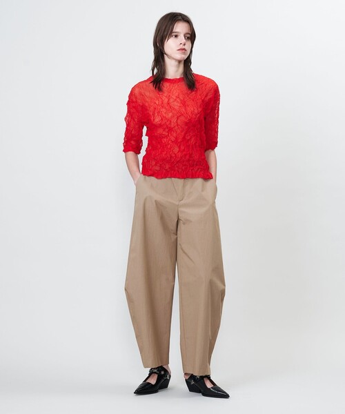 アストラット ASTRAET ニット セール】＜ASTRAET＞16G リンクル ショートスリーブニット