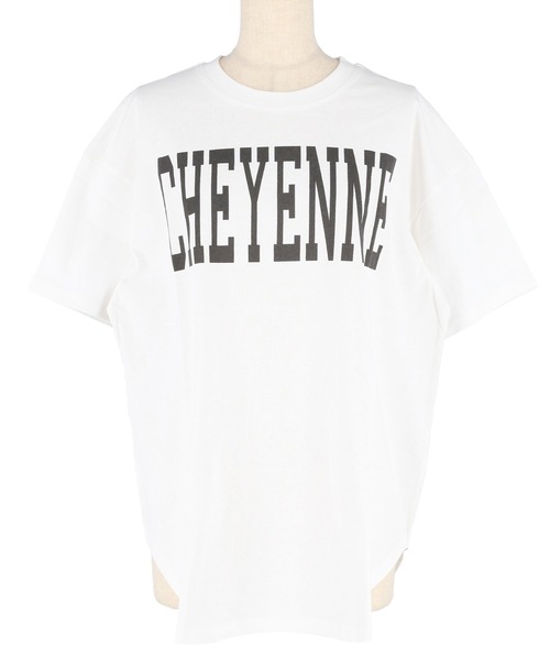 coca(coca)(コカ)の「テールカットカレッジビッグTシャツ(Tシャツ/カットソー・レディース・ライトベージュ/ホワイト/ライトグレー/チャコール・S/L/M)」の14枚目の写真