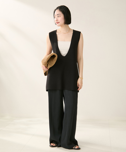 plage(プラージュ)の「RAFFIA BASKET バッグ(ショルダーバッグ・レディース・ベージュ・FREE)」の2枚目の写真