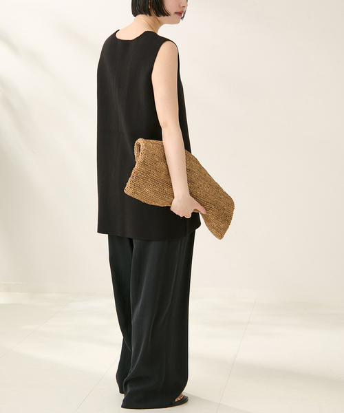 plage(プラージュ)の「RAFFIA BASKET バッグ(ショルダーバッグ・レディース・ベージュ・FREE)」の4枚目の写真