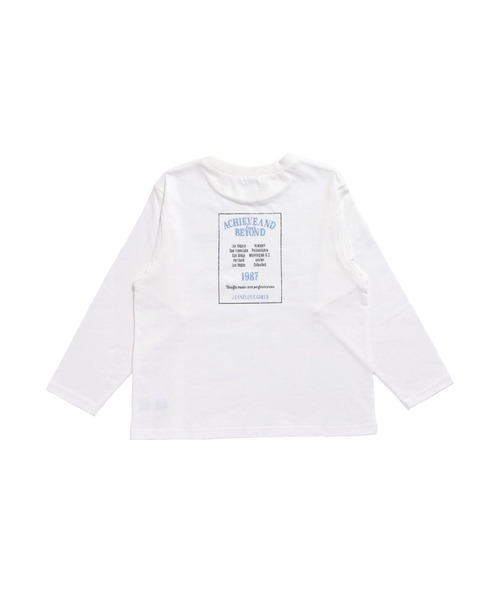 JENNI love(ジェニィラブ)の「【コットン100%】ロックデザインゆったりロンT(Tシャツ/カットソー・キッズ・オフホワイト/チャコールグレー/ピンク・130cm/140cm/150cm/160cm)」の16枚目の写真