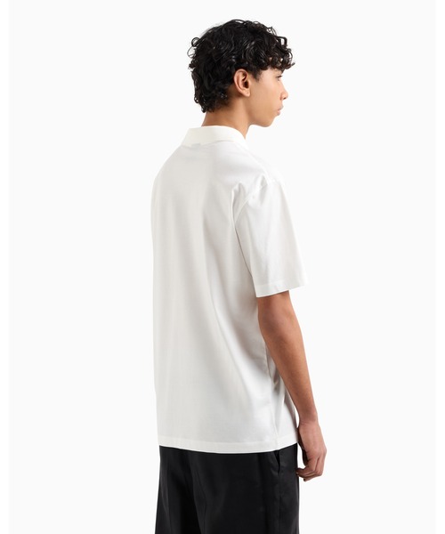 ARMANI EXCHANGE（アルマーニエクスチェンジ）の「【A|X アルマーニ エクスチェンジ】Vネック半袖ポロシャツ/REGULAR（ポロシャツ・メンズ・ホワイト/ブラック・LARGE/MEDIUM/SMALL/X-LARGE/XX-LARGE/X-SMALL）」の6枚目の写真