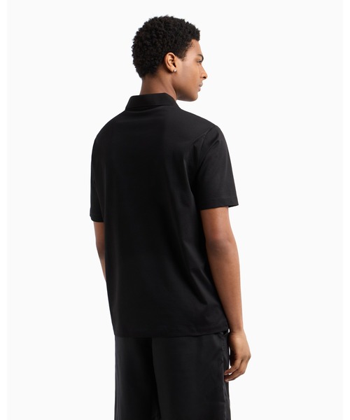 ARMANI EXCHANGE（アルマーニエクスチェンジ）の「【A|X アルマーニ エクスチェンジ】Vネック半袖ポロシャツ/REGULAR（ポロシャツ・メンズ・ホワイト/ブラック・LARGE/MEDIUM/SMALL/X-LARGE/XX-LARGE/X-SMALL）」の7枚目の写真