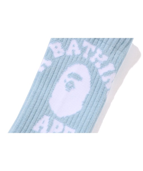 A BATHING APE（アベイシングエイプ）の「COLLEGE SOCKS（ソックス/靴下・メンズ・ホワイト/ブラック/サックスブルー・MEDIUM/LARGE）」の7枚目の写真
