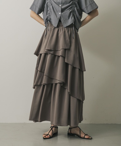 URBAN RESEARCH DOORS スカート ティアードスカート