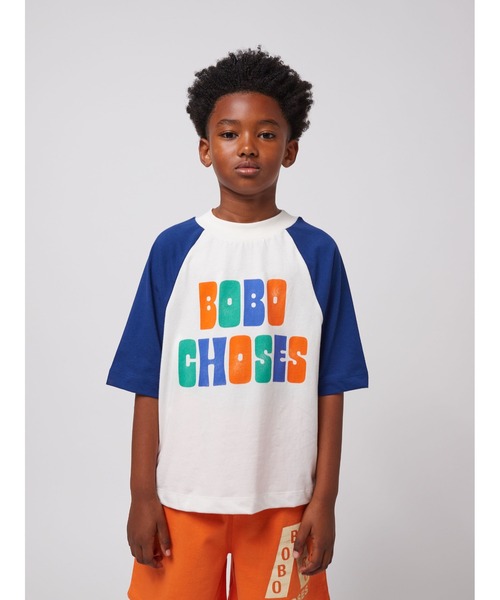 BOBO CHOSES（ボボショーズ）の「Multicolor Bobo Choses ranglan（Tシャツ/カットソー・キッズ・アイボリー・100/110/120/130/140）」の2枚目の写真