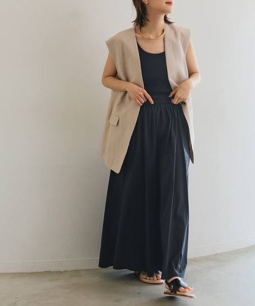 セール】CO/PE撥水ギャザースカート（スカート）｜Spick & Span