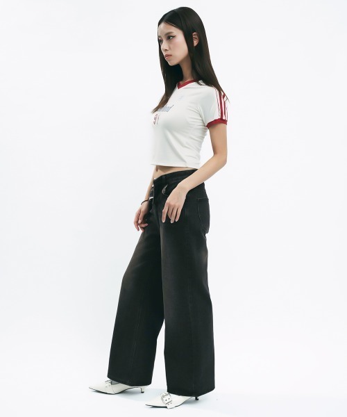 Clum(クルム)の「Vintage Wash Denim Pants / ヴィンテージウォッシュデニムパンツ(デニムパンツ・レディース・ブラック系・MEDIUM/SMALL)」の12枚目の写真
