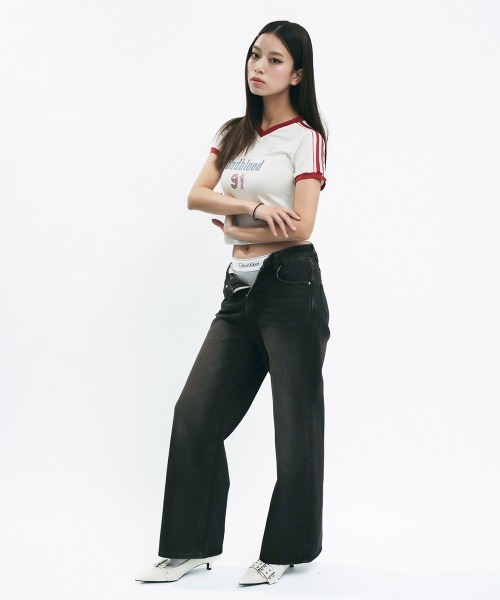 Clum(クルム)の「Vintage Wash Denim Pants / ヴィンテージウォッシュデニムパンツ(デニムパンツ・レディース・ブラック系・MEDIUM/SMALL)」の14枚目の写真