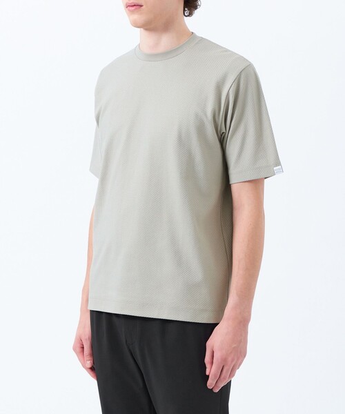 MACKINTOSH PHILOSOPHY(マッキントッシュ フィロソフィー)の「ミニチェックリンクス クルーネックTシャツ(Tシャツ/カットソー・メンズ・ホワイト/ライトグレー/ブラック・38/40/42)」の8枚目の写真