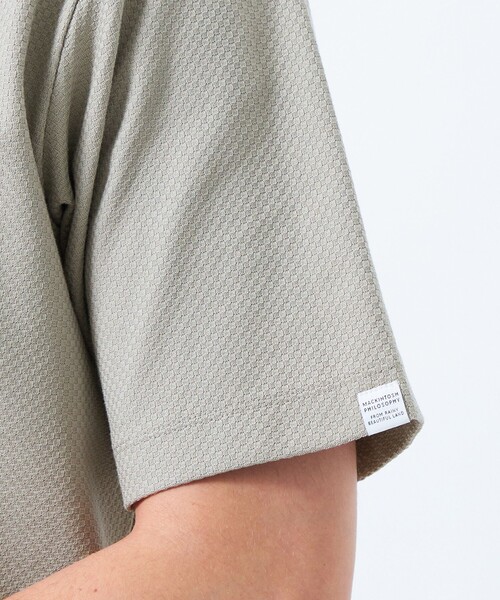 MACKINTOSH PHILOSOPHY(マッキントッシュ フィロソフィー)の「ミニチェックリンクス クルーネックTシャツ(Tシャツ/カットソー・メンズ・ホワイト/ライトグレー/ブラック・38/40/42)」の10枚目の写真