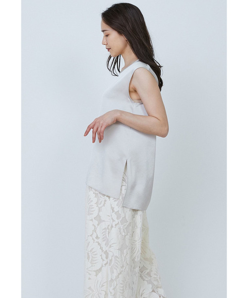 1er Arrondissement（プルミエアロンディスモン）の「【追加・リニューアル】サテンタンクトップ（シャツ/ブラウス・レディース・グリーン系その他4/グレー系その他7/ベージュ系その他・36/38）」の6枚目の写真