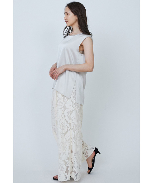 1er Arrondissement（プルミエアロンディスモン）の「【追加・リニューアル】サテンタンクトップ（シャツ/ブラウス・レディース・グリーン系その他4/グレー系その他7/ベージュ系その他・36/38）」の8枚目の写真