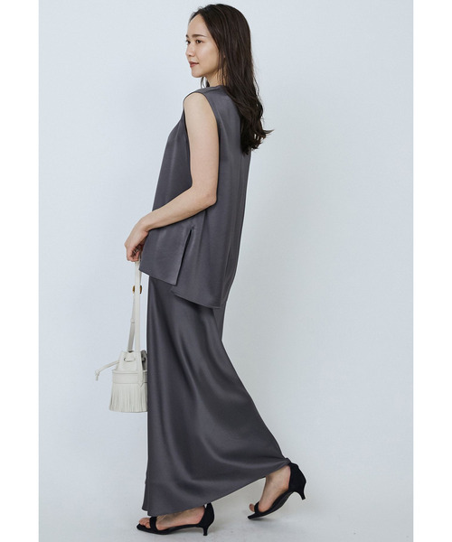 1er Arrondissement（プルミエアロンディスモン）の「【追加・リニューアル】サテンタンクトップ（シャツ/ブラウス・レディース・グリーン系その他4/グレー系その他7/ベージュ系その他・36/38）」の13枚目の写真