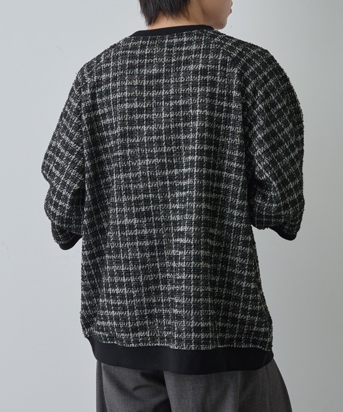 COLONY 2139(コロニートゥーワンスリーナイン)の「ジャガードビッグTシャツ(Tシャツ/カットソー・メンズ・ホワイト/ブラック・MEDIUM/LARGE)」の9枚目の写真