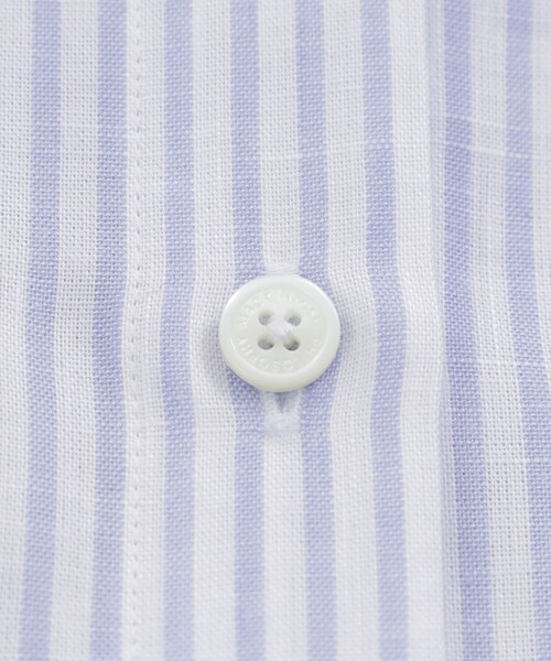 MACKINTOSH PHILOSOPHY（ﾏｯｷﾝﾄｯｼｭ ﾌｨﾛｿﾌｨｰ）の「バンドカラーリネンミックスブラウス（シャツ/ブラウス・レディース・ベージュ/ライトブルー/ブルー系その他3・38/36/34）」の11枚目の写真