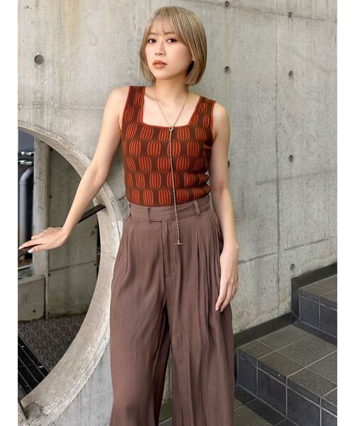 MURUA(ムルーア)の「【セットアップ対応】シャイニーシアーパンツ(その他パンツ・レディース・ライトグリーン/ブラック/アイボリー/ブラウン・1/2)」の19枚目の写真