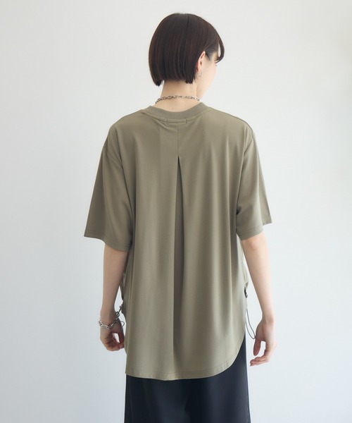 Paradise Picnic（パラダイスピクニック）の「33℃ドライタッチサマーツイードパッチプルオーバー（Tシャツ/カットソー・レディース・ブラック/ホワイト/カーキ・FREE）」の20枚目の写真