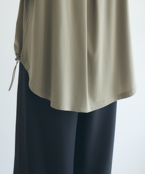 Paradise Picnic（パラダイスピクニック）の「33℃ドライタッチサマーツイードパッチプルオーバー（Tシャツ/カットソー・レディース・ブラック/ホワイト/カーキ・FREE）」の22枚目の写真