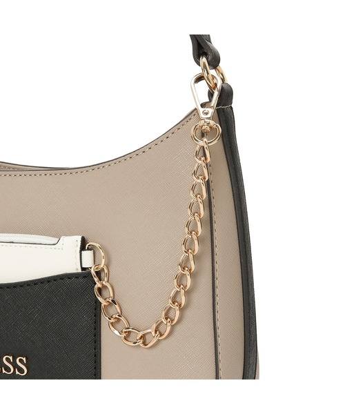 Guess(ゲス)の「TANA Top Zip Shoulder ハンドバッグ(ハンドバッグ・レディース・ベージュ/ブラック系その他・ONE SIZE)」の6枚目の写真