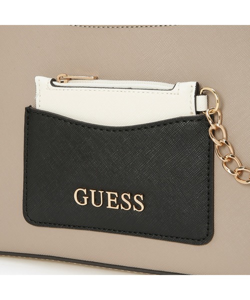 Guess(ゲス)の「TANA Top Zip Shoulder ハンドバッグ(ハンドバッグ・レディース・ベージュ/ブラック系その他・ONE SIZE)」の7枚目の写真