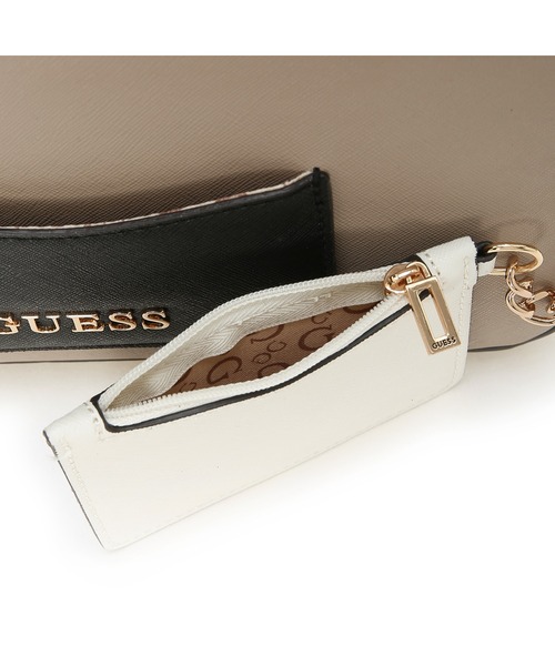 Guess(ゲス)の「TANA Top Zip Shoulder ハンドバッグ(ハンドバッグ・レディース・ベージュ/ブラック系その他・ONE SIZE)」の10枚目の写真