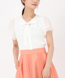 ユリパーク 【美品】6517-343-0253 ボーダー Vネック ニットセーター/ ※サイズの表記はございません。 ユリパーク 【美品】6517-343-0253 ボーダー Vネック ニット