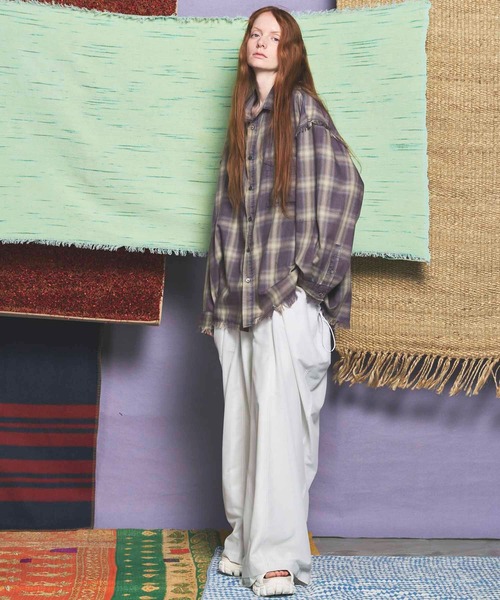 【新品】メゾンスペシャル Cut Off Ombre Check Shirt/1 新品】メゾンスペシャル Cut Off Ombre Check Shirt/1 - メルカリ