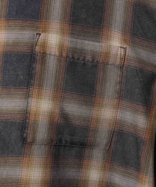 MAISON SPECIAL(メゾンスペシャル)の「《UNISEX》Prime-Over Cut Off Ombre Check Shirt/プライムオーバーカットオフオンブレチェックシャツ【MAISON SPECIAL/メゾンスペシャル】(シャツ/ブラウス・メンズ・ブラック/ホワイト/ブルー・1/2)」の19枚目の写真