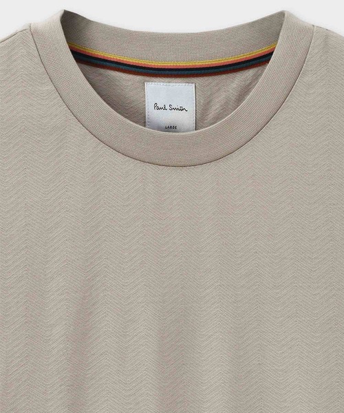 【Paul Smith】ヘリンボーン 半袖 カットソー ジャージー素材 ヘリンボーン 半袖カットソー / 153508 919T（Tシャツ