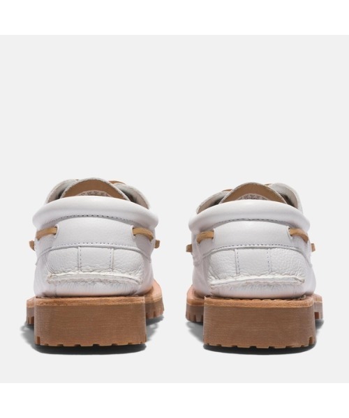 Timberland（ティンバーランド）の「メンズ スリーアイ(3eye) ラグ ハンドソーン ボートシューズ（モカシン/デッキシューズ・メンズ・ホワイト・24.5cm/26.0cm/26.5cm/27.0cm/27.5cm）」の4枚目の写真