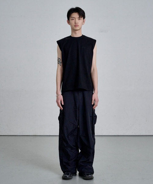 THE CLE(ザクレ)の「FLOW CARGO PANTS / フロウカーゴパンツ【カーゴ】 カーゴパンツ パンツ メンズ(カーゴパンツ・メンズ・カーキ/ブラック・MEDIUM/LARGE/SMALL)」の8枚目の写真