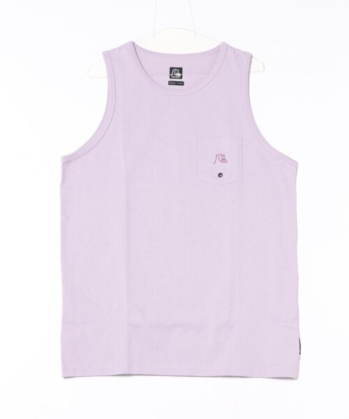 Quiksilver（クイックシルバー）の「BUBBLE TANK /クイックシルバー胸ポケットワンポイントタンクトップ（タンクトップ・メンズ・ホワイト/パープル/ブラック・X-LARGE/LARGE/MEDIUM）」の3枚目の写真