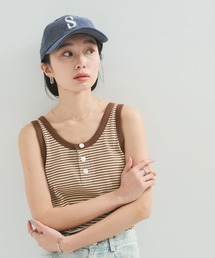 Healthknit | 【Healthknit/ヘルスニット】Multi Border Waffle Tanktop(タンクトップ)