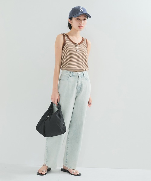 Healthknit（ヘルスニット）の「【Healthknit/ヘルスニット】Multi Border Waffle Tanktop（タンクトップ・レディース・ブラウン/グリーン/ブルー系その他4・FREE）」の20枚目の写真