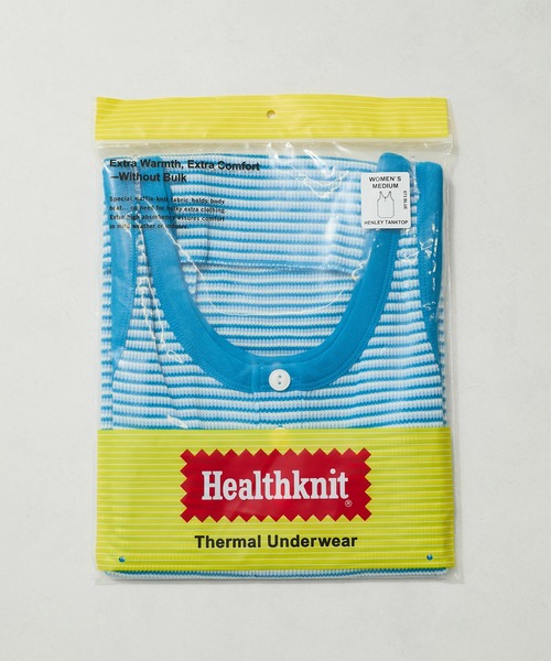 Healthknit（ヘルスニット）の「【Healthknit/ヘルスニット】Multi Border Waffle Tanktop（タンクトップ・レディース・ブラウン/グリーン/ブルー系その他4・FREE）」の8枚目の写真