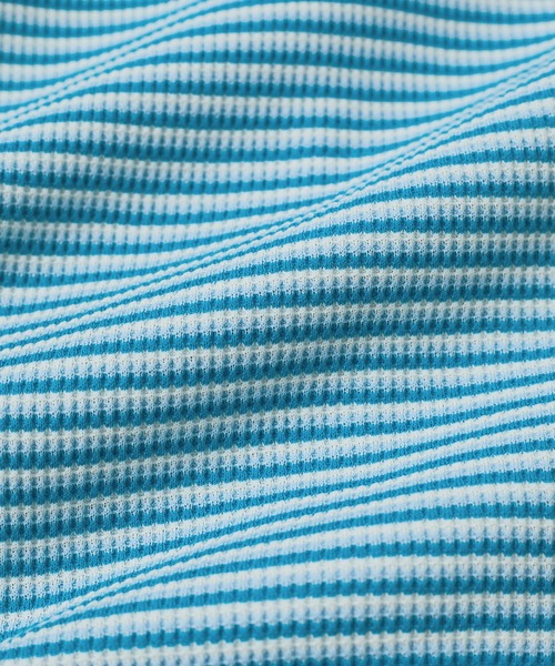 Healthknit（ヘルスニット）の「【Healthknit/ヘルスニット】Multi Border Waffle Tanktop（タンクトップ・レディース・ブラウン/グリーン/ブルー系その他4・FREE）」の7枚目の写真