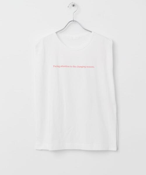 SENSE OF PLACE by URBAN RESEARCH（センスオブプレイスバイアーバンリサーチ）の「ショルダータックグラフィックTシャツ（Tシャツ/カットソー・レディース・ネイビー/オフホワイト/ライトグレー・ONE）」の4枚目の写真