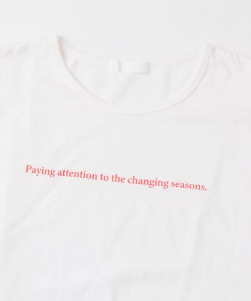 SENSE OF PLACE by URBAN RESEARCH（センスオブプレイスバイアーバンリサーチ）の「ショルダータックグラフィックTシャツ（Tシャツ/カットソー・レディース・ネイビー/オフホワイト/ライトグレー・ONE）」の5枚目の写真