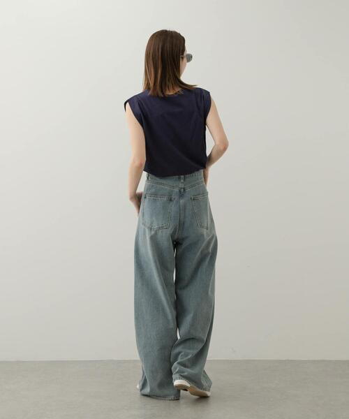 SENSE OF PLACE by URBAN RESEARCH（センスオブプレイスバイアーバンリサーチ）の「ショルダータックグラフィックTシャツ（Tシャツ/カットソー・レディース・ネイビー/オフホワイト/ライトグレー・ONE）」の10枚目の写真