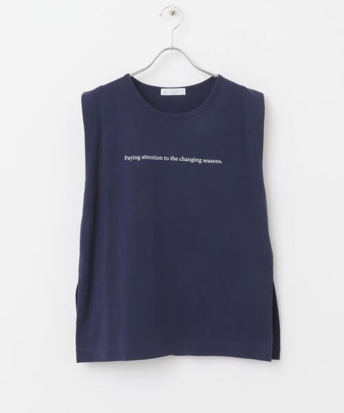 SENSE OF PLACE by URBAN RESEARCH（センスオブプレイスバイアーバンリサーチ）の「ショルダータックグラフィックTシャツ（Tシャツ/カットソー・レディース・ネイビー/オフホワイト/ライトグレー・ONE）」の11枚目の写真