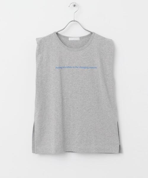 SENSE OF PLACE by URBAN RESEARCH（センスオブプレイスバイアーバンリサーチ）の「ショルダータックグラフィックTシャツ（Tシャツ/カットソー・レディース・ネイビー/オフホワイト/ライトグレー・ONE）」の20枚目の写真