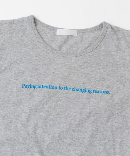 SENSE OF PLACE by URBAN RESEARCH（センスオブプレイスバイアーバンリサーチ）の「ショルダータックグラフィックTシャツ（Tシャツ/カットソー・レディース・ネイビー/オフホワイト/ライトグレー・ONE）」の21枚目の写真