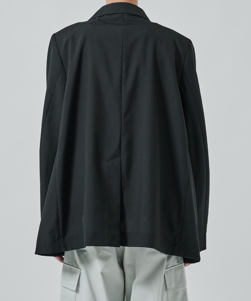 SHAREEF（シャリーフ）の「OVERSIZE JACKET（テーラードジャケット・メンズ・グレー/ブラック・2/1）」の7枚目の写真