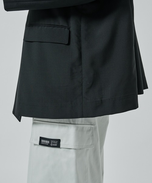 SHAREEF（シャリーフ）の「OVERSIZE JACKET（テーラードジャケット・メンズ・グレー/ブラック・2/1）」の11枚目の写真