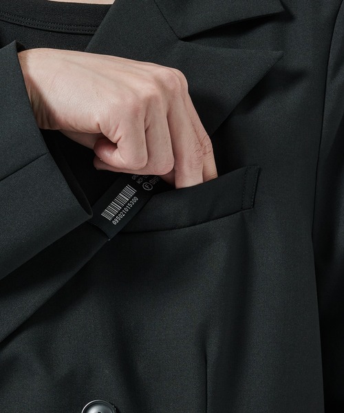 SHAREEF（シャリーフ）の「OVERSIZE JACKET（テーラードジャケット・メンズ・グレー/ブラック・2/1）」の13枚目の写真